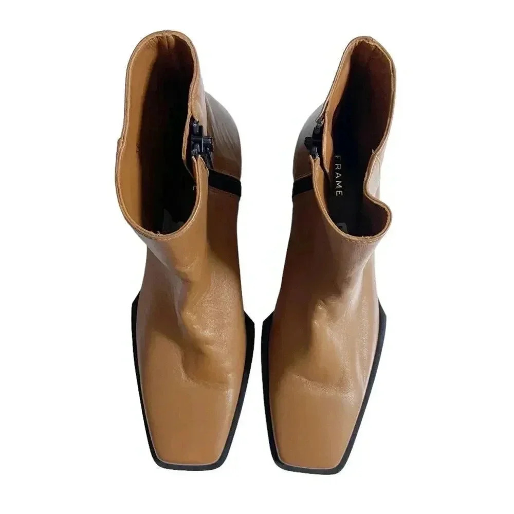 NEW Frame Le Maddox Leather Ankle Bootie size 38 or US 7.5 - Picture 3 of 8